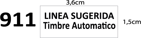 Timbre de Goma Automatik