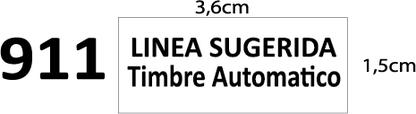 Timbre de Goma Automatik