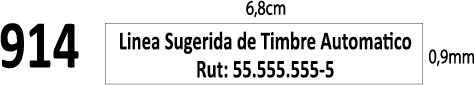 Timbre de Goma Automatik