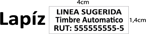 Timbre de Goma Automatik