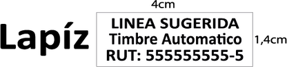 Timbre de Goma Automatik